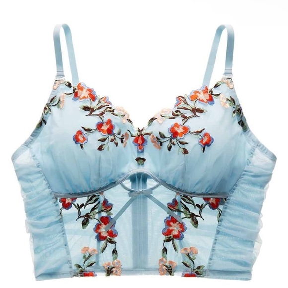 Understance Other - NWT Understance Paloma Wireless Bustier Bra - Aquamarine 32 A/B